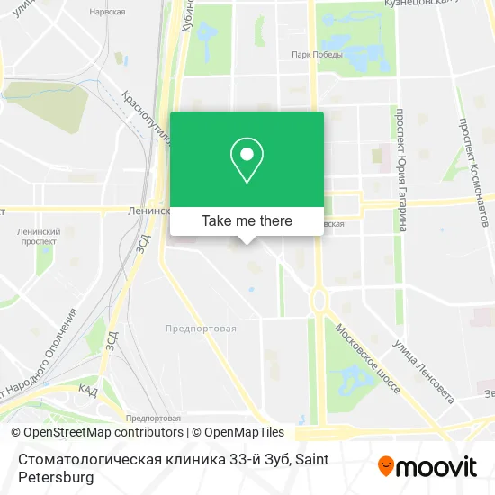 Стоматологическая клиника 33-й Зуб map