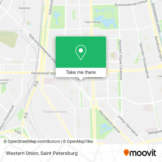 Western Union map