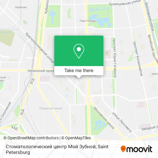 Стоматологический центр Мой Зубной map