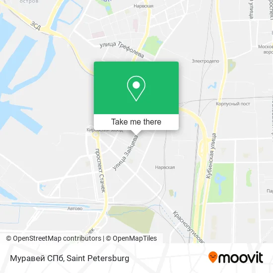 Муравей СПб map