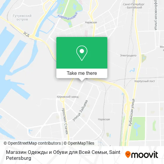 Магазин Одежды и Обуви для Всей Семьи map