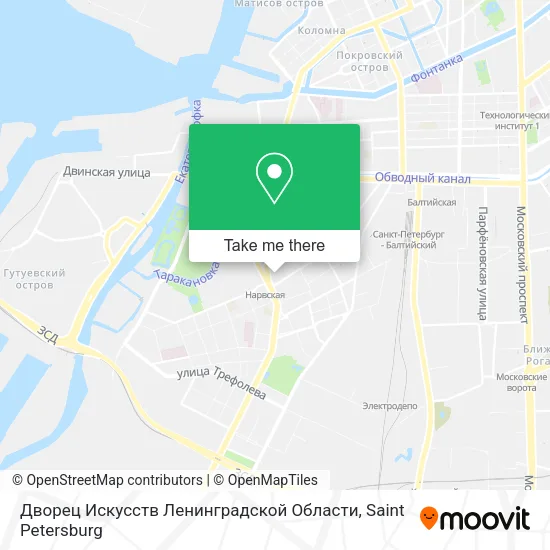 Дворец Искусств Ленинградской Области map