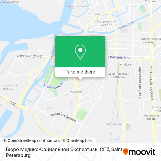 Бюро Медико-Социальной Экспертизы СПб map