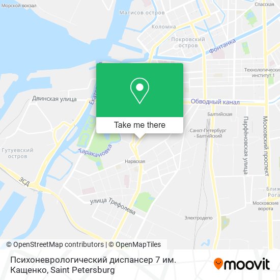 Психоневрологический диспансер 7 им. Кащенко map
