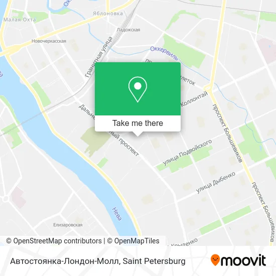 Автостоянка-Лондон-Молл map