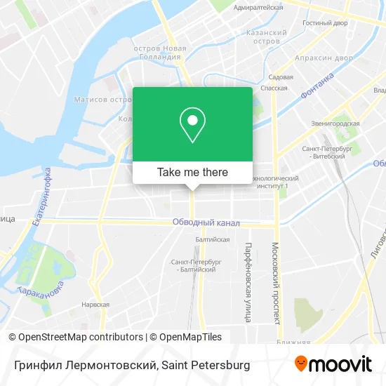 Гринфил Лермонтовский map