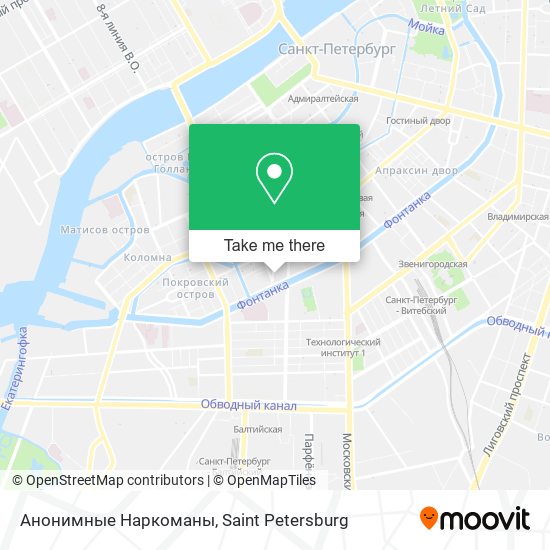 Анонимные Наркоманы map