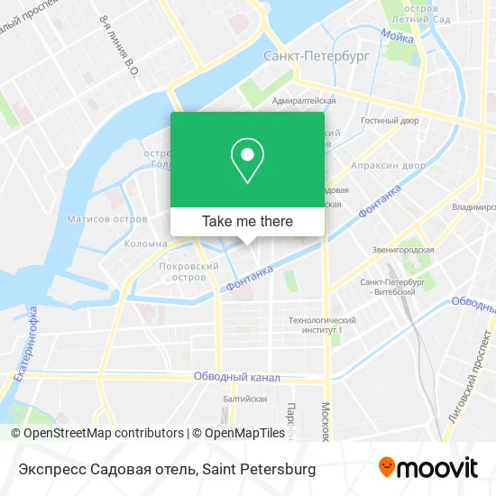 Экспресс Садовая отель map