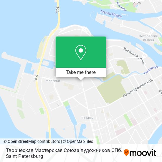Творческая Мастерская Союза Художников СПб map