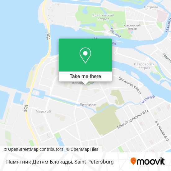 Памятник Детям Блокады map