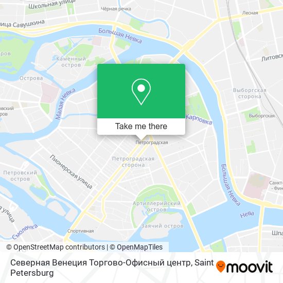 Северная Венеция Торгово-Офисный центр map