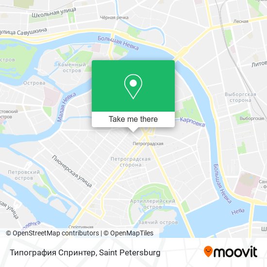 Типография Спринтер map