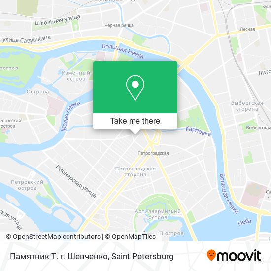 Памятник Т. г. Шевченко map