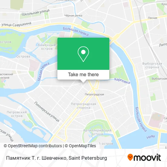 Памятник Т. г. Шевченко map