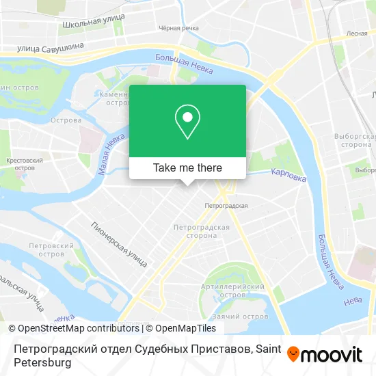 Петроградский отдел Судебных Приставов map