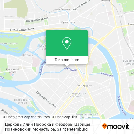 Церковь Илии Пророка и Феодоры Царицы Иоанновский Монастырь map