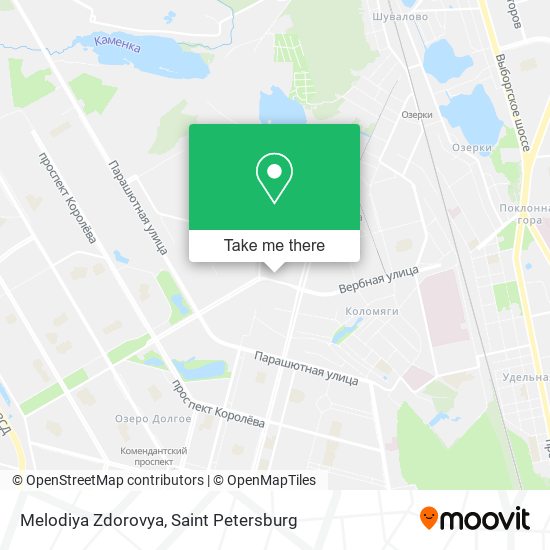 Melodiya Zdorovya map