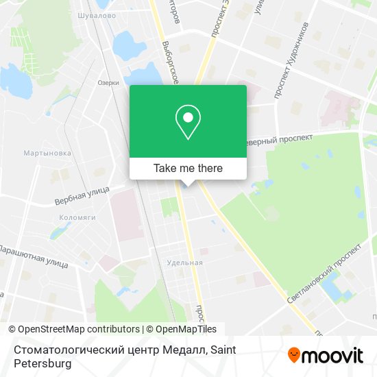 Стоматологический центр Медалл map