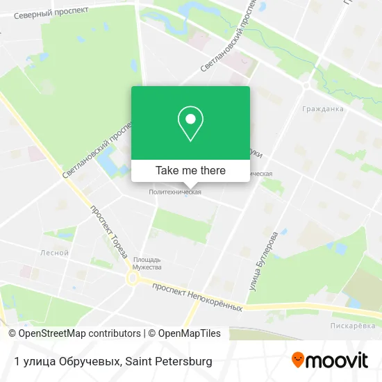 1 улица Обручевых map
