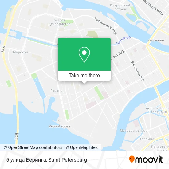5 улица Беринга map