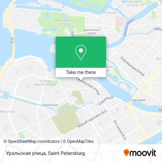 Уральская улица map