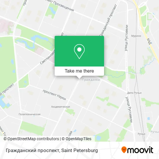 Гражданский проспект map