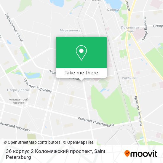 36 корпус 2 Коломяжский проспект map