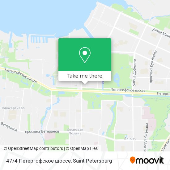 47/4 Петергофское шоссе map