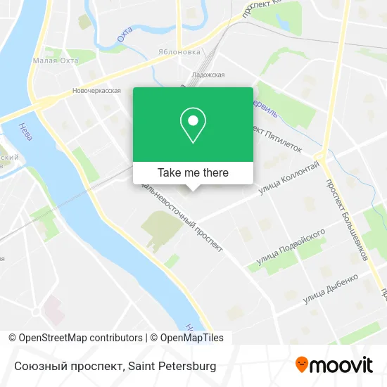 Союзный проспект map