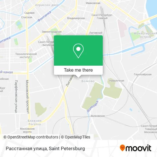 Расстанная улица map