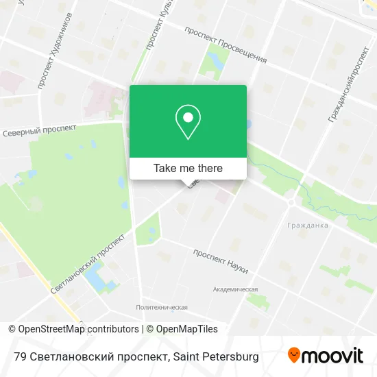 79 Светлановский проспект map