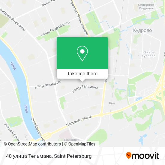 40 улица Тельмана map