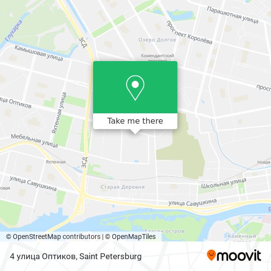 4 улица Оптиков map