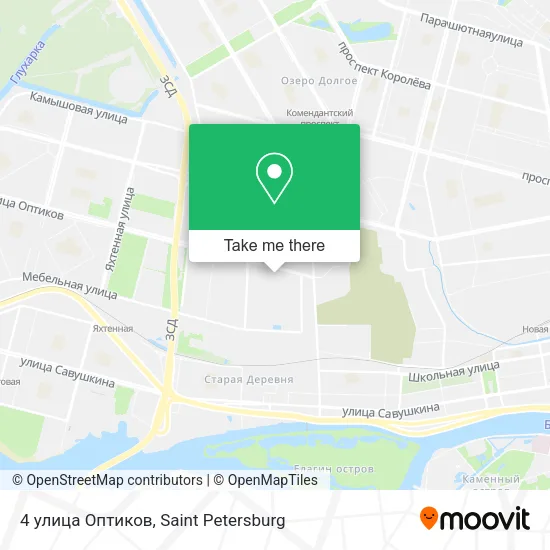 4 улица Оптиков map