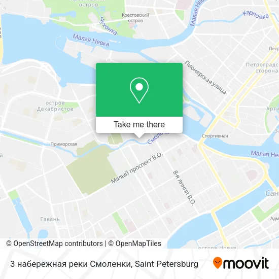 3 набережная реки Смоленки map