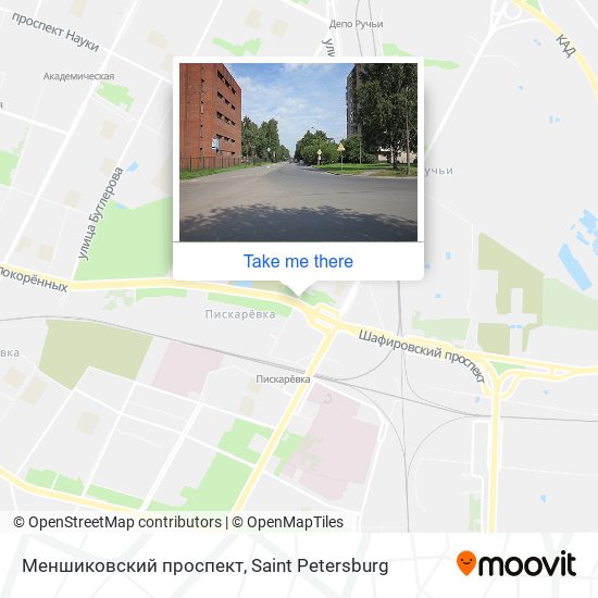 Меншиковский проспект map