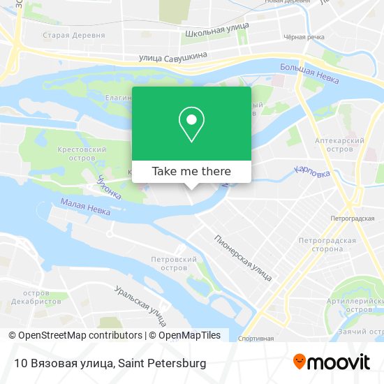 10 Вязовая улица map