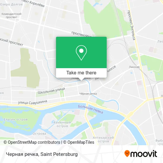 Черная речка map