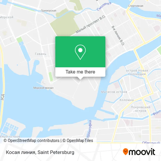 Косая линия map