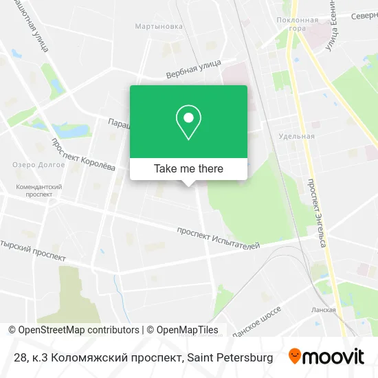 28, к.3 Коломяжский проспект map