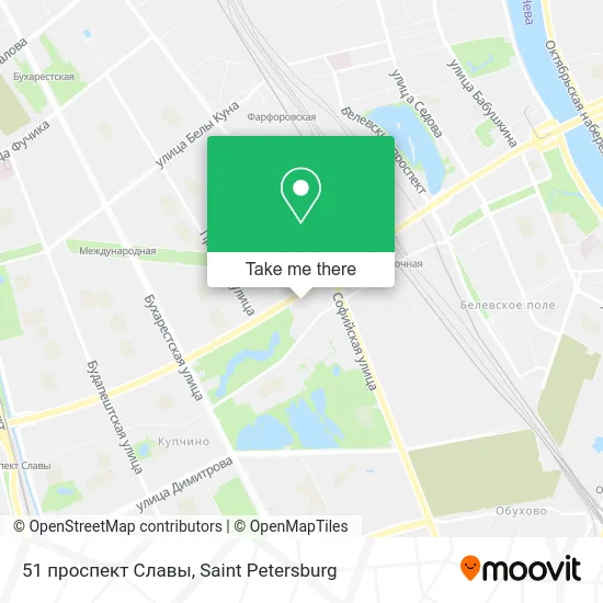 51 проспект Славы map