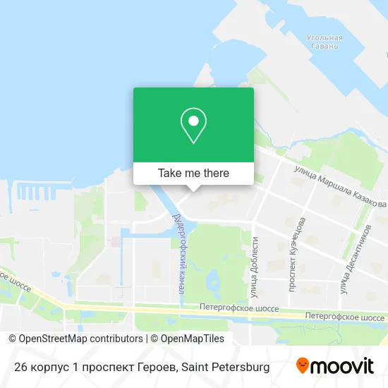 26 корпус 1 проспект Героев map