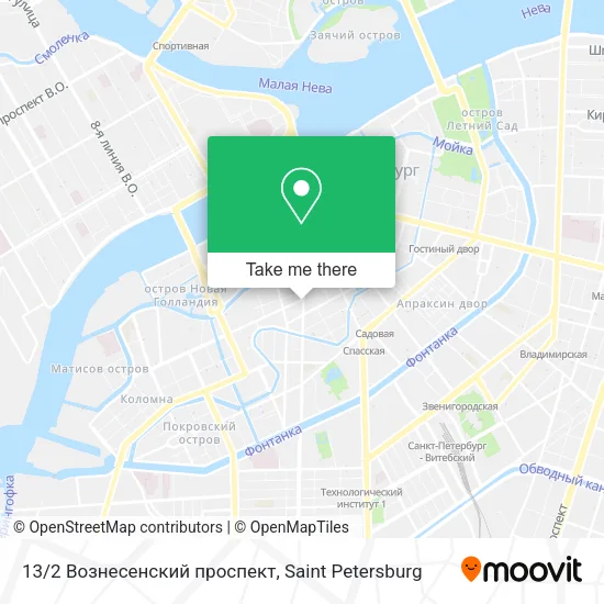 13/2 Вознесенский проспект map