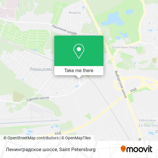 Ленинградское шоссе map