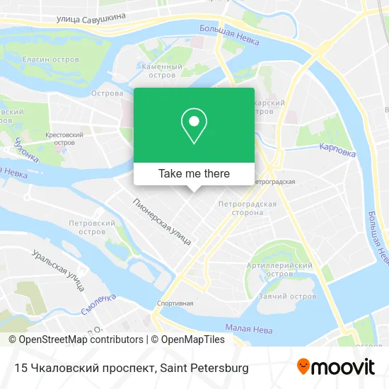 15 Чкаловский проспект map
