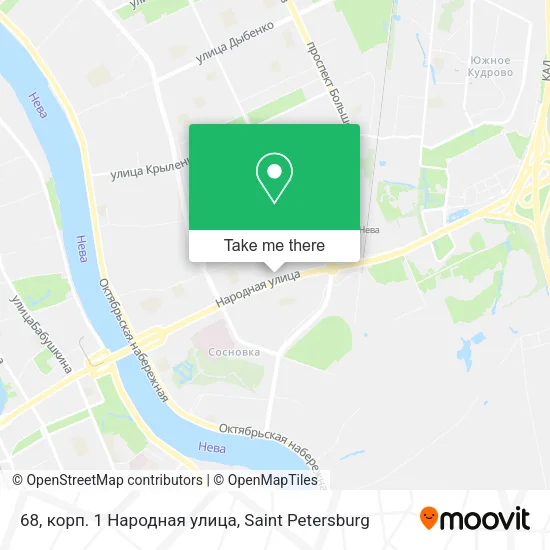 68, корп. 1 Народная улица map