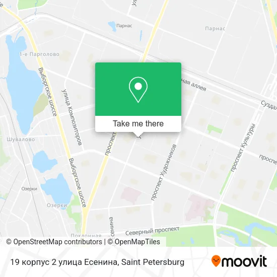 19 корпус 2 улица Есенина map