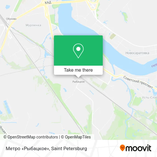 Метро «Рыбацкое» map