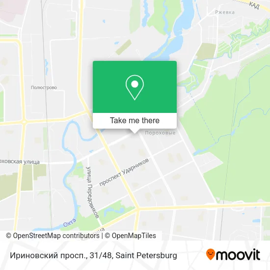 Ириновский просп., 31/48 map