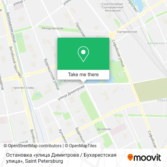 Остановка «улица Димитрова / Бухарестская улица» map
